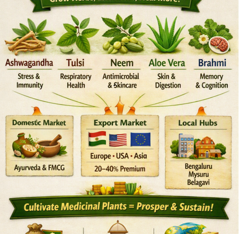 Medicinal Plants: Profitable & Sustainable Farming in Karnataka